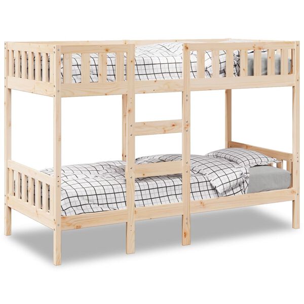 vidaXL Etagenbett 90x200 cm Massivholz Kiefer