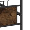 vidaXL Bettgestell ohne Matratze R&auml;uchereiche 120x200 cm Holzwerkstoff