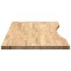 vidaXL Schreibtischplatte Unbehandelt 100x50x2,5 cm Massivholz Eiche