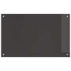 vidaXL K&uuml;chenr&uuml;ckwand 2 pcs Dunkelgrau 80 x 50 cm Geh&auml;rtetes Glas