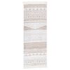 vidaXL Teppich Beige 100x300 cm Baumwolle