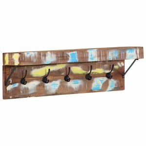 vidaXL Garderobenst&auml;nder Braun 73 x 19 x 23 cm Massivholz Altholz