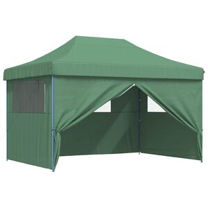 vidaXL Party-Zelt 279 x 410 x 315 cm Gr&uuml;n Oxford-Stoff