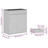 vidaXL Gartenschrank Schwarz 105x55x113 cm Poly Rattan