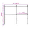 vidaXL Ersatz-Kopfteil Braun Eichen-Optik 120 cm Holzwerkstoff und Stahl