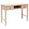 vidaXL Schreibtisch Natur 110 &times; 45 &times; 76 cm Holz