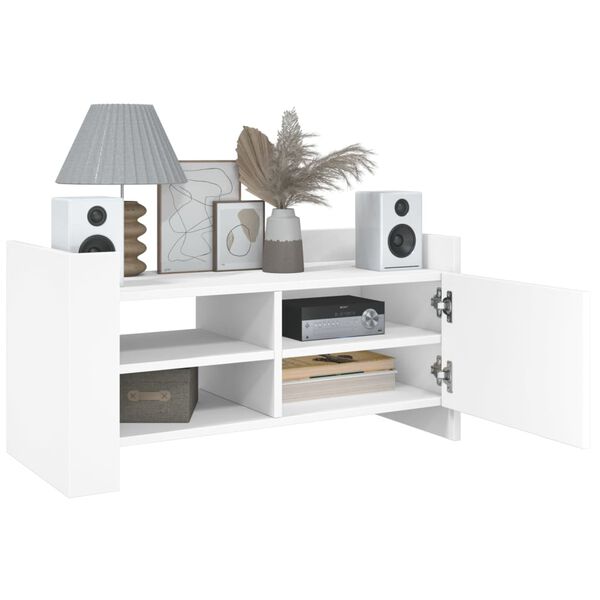 vidaXL TV-Schrank Wei&szlig; 80x35x40 cm Holzwerkstoff