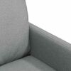 vidaXL Esszimmerst&uuml;hle 2 pcs Hellgrau 57 x 67 x 98 cm Stoff