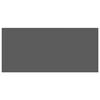 vidaXL Schweberegale 2 Stk. Hochglanz-Grau 50x23x3,8 cm MDF