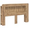 vidaXL Kopfteil-Schrank Artisan-Eiche 140 cm Holzwerkstoff
