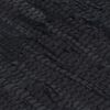vidaXL Handgewebter Chindi-Teppich Leder 190x280 cm Schwarz