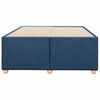 vidaXL Bettgestell ohne Matratze Blau 120x200 cm Stoff