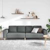vidaXL Sofa Set Dunkelgrau Stoff