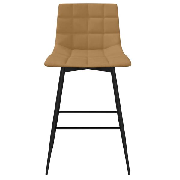 vidaXL Barhocker Braun Samt