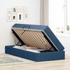 vidaXL Aufbewahrungsbett mit Matratze Blau 90 x 190 cm Polyester