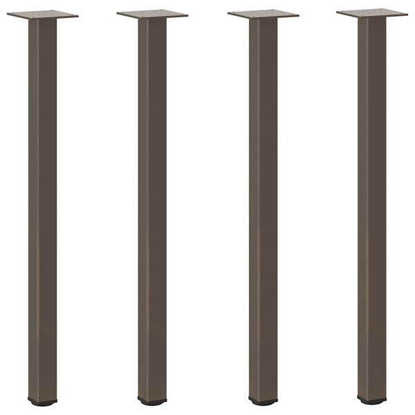 vidaXL Konsolentischbeine 4 Stk. Naturstahl 72-74 cm Stahl