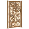 vidaXL Gartentor 100x175 cm Verwitterungsstahl Trace-Design