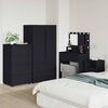 vidaXL Stauraumschr&auml;nke 2 pcs Schwarz 60 x 48 x 105 cm Holzwerkstoff
