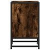 vidaXL Nachttisch R&auml;uchereiche 40x31x50 cm Holzwerkstoff und Metall