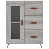 vidaXL Sideboard Grau Sonoma 69,5x34x90 cm Holzwerkstoff