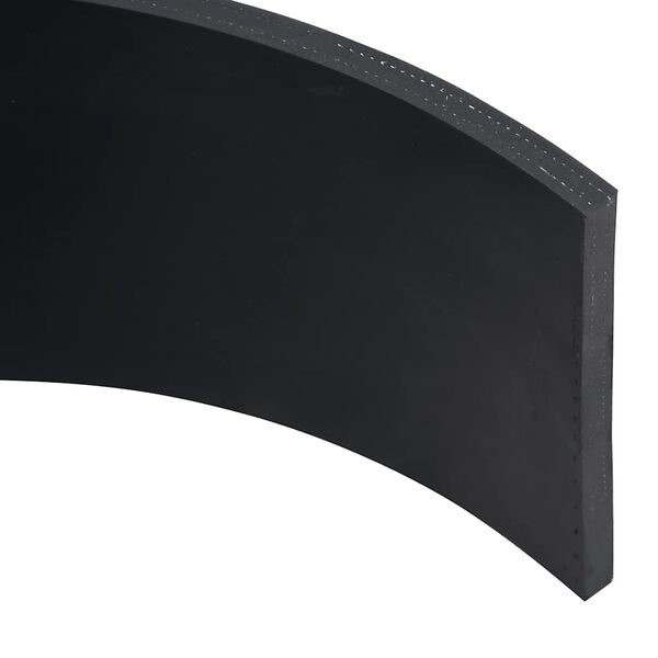 vidaXL Gummileiste f&uuml;r Schneepflug Schwarz 150x15x1 cm