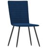 vidaXL Esszimmerst&uuml;hle 2 Stk. Blau Samt