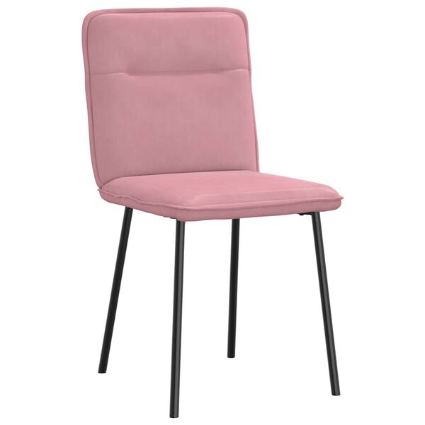 vidaXL Esszimmerst&uuml;hle 6 Stk. Rosa Samt