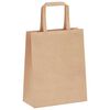 vidaXL Papiertragetaschen 250 Stk. mit Henkeln Braun 18x8x22 cm
