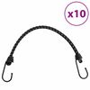 vidaXL Gummiseile Reflektierend mit Haken 10 Stk. 46 cm
