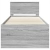 vidaXL Tagesbett Grau Sonoma und Schwarz 100 x 200 cm Holzwerkstoff