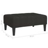 vidaXL Fu&szlig;hocker Schwarz 78x56x32 cm Stoff