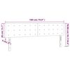 vidaXL LED Kopfteil Hellgrau 180x5x78/88 cm Samt