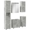 vidaXL Badezimmerm&ouml;bel-Set TULUM 5 stk. Beton Grau 60 x 34 x 63 cm