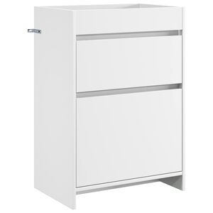 vidaXL Badunterschrank Wei&szlig; 56 x 37,5 x 81 cm Holzwerkstoff