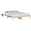 vidaXL Bettrahmen Natur 200 x 200 cm Massives Kiefernholz