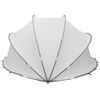 vidaXL Pool-Dome Grau und Orange 405 x 405 x 192 cm