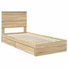 vidaXL Aufbewahrungsbett Sonoma-Eiche 100 x 200 cm Holzwerkstoff