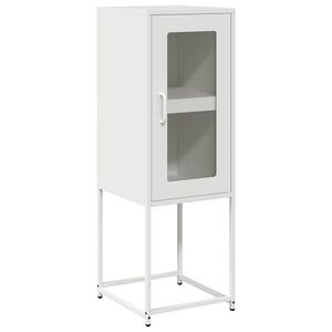 vidaXL Sideboard Wei&szlig; 36x39x107 cm Kaltgewalzter Stahl
