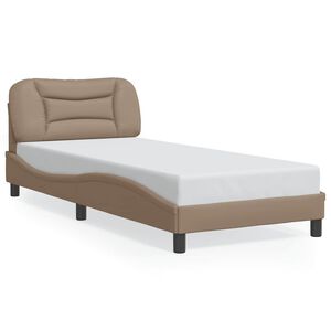 vidaXL Bettgestell ohne Matratze "Hvar" Cappuccino-Braun 80x200 cm