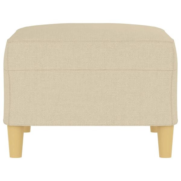 vidaXL Fu&szlig;hocker Creme 70x55x41 cm Stoff