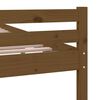 vidaXL Massivholzbett Honigbraun 135x190 cm