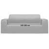 vidaXL Stretch Sofahusse 2-Sitzer Grau Polyester-Jersey