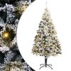vidaXL K&uuml;nstlicher Weihnachtsbaum mit 300 LEDs mit St&auml;nder Wei&szlig; 180 cm