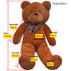 vidaXL Teddyb&auml;r Kuscheltier Pl&uuml;sch Braun 170 cm