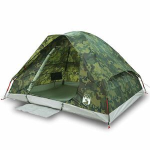 vidaXL Kuppel-Campingzelt 2 Personen Tarnmuster Wasserdicht