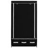 vidaXL Kleiderschrank Schwarz 87 x 49 x 159 cm Stoff