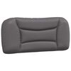vidaXL Bett mit Matratze "Hvar" Grau 90x190 cm Kunstleder