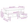 vidaXL Couchtisch Sonoma-Eiche 100x51x45 cm Holzwerkstoff