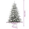 vidaXL K&uuml;nstlicher klappbarer Weihnachtsbaum Wei&szlig; 180 cm PE und PVC