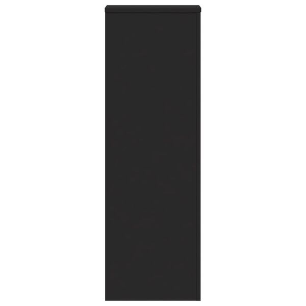 vidaXL Pflanzenst&auml;nder Schwarz 33x33x100 cm Holzwerkstoff